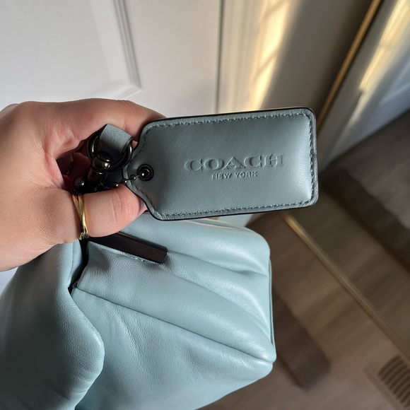 COACH PILLOW TABBY 26 in AQUA - Picture 8 of 12